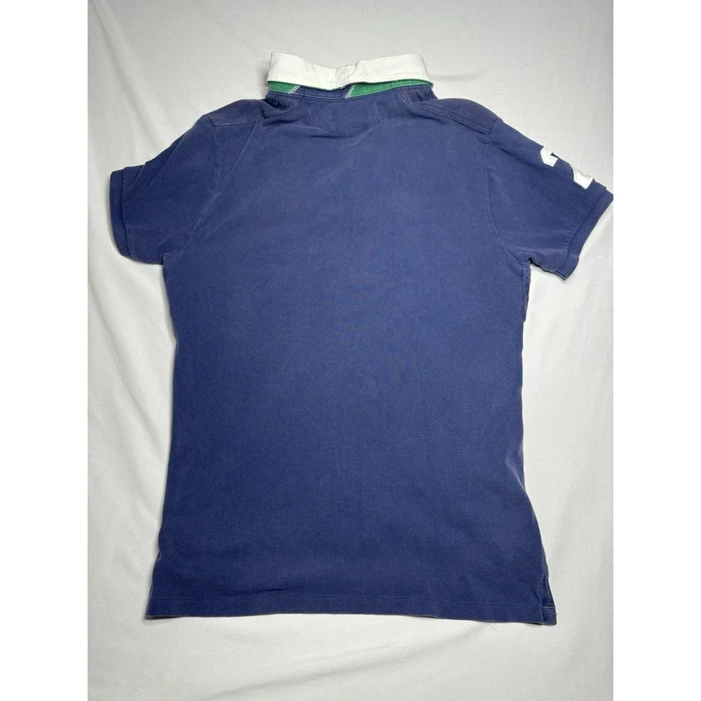 Vintage Polo‎ Ralph Lauren Big Pony Custom Fit Polo Shirt Size Large Preppy